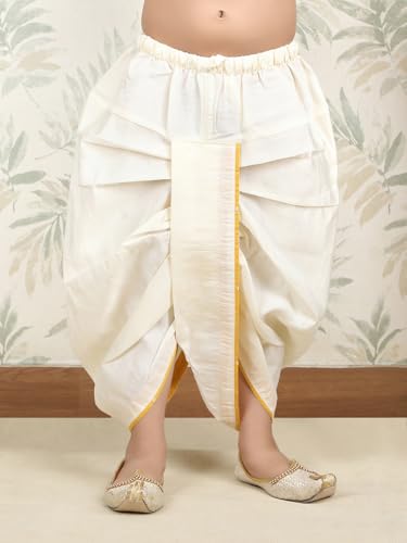 Image of POLKA TOTS Elegant Traditional Dhoti Kurta Set for Baby Boys & Toddlers - Ultra-soft Cotton Ethnic Dress for Festivals and Weddings | Premium Angrakha Style Ethnic Wear