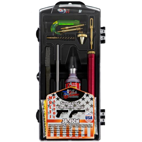 Pro Shot .38-.45-Caliber Multi-Pistol Classic Box Cleaning Kit