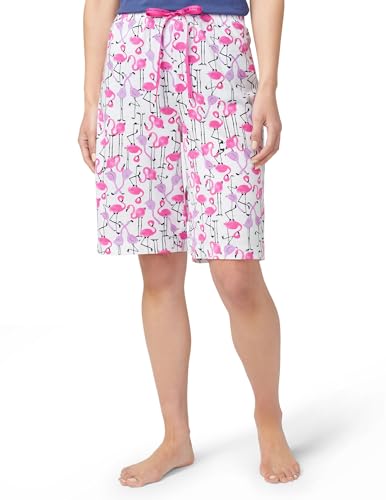 Image of HUE Women's Summer Vacation Pajama Separates, Soft, Whimsical Print Pjs with Tropical Beach Themes, Flip Flops, Cocktails