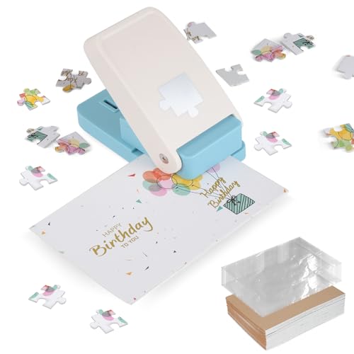 DIY Photo Puzzle Punch Maker Set, Jigsaw Puzzle Piece Cutter for...