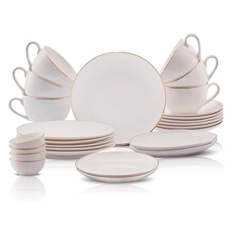 Karaca Marcelo Gold Breakfast Set for 6 Cover