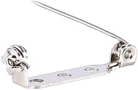 Vista 8 de Walfront 50 pines de seguridad para barra, broche de cierre, varios tamaños, tres agujeros, juego de broches de hierro para acolchar, mantas