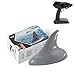 Weaston Barco teledirigido eléctrico 2.4G Juguete de Broma de Barco RC Modelo de Aleta de tiburón de Barco de Velocidad RC Juguete de simulación de tiburón para Piscinas, Lagos, ríos para niño Adulto