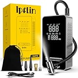 Ipflin Compresor Aire Portatil - Inflador Ruedas Coche 150PSI con Linterna y Batería Recargable - para Coches SOS Emergencia y para Viajes Familiares