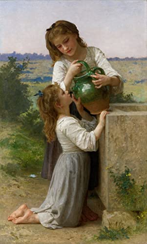 Affiche la Frileuse de Bouguereau Toile Impression Salon Chaleureux 60x90