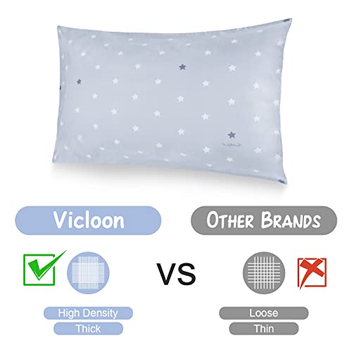Vicloon Kinder Kissenbezug, 2 Stück Baby Kopfkissenbezug, 40x60 cm Baumwolle Baby-Kissenbezug, Baby Kleinkind Kissen Kissenbezüge… – Ansicht 5