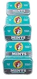 Buc-ee's 2025 Gluten Free & Sugar Free Mints - 50 mints Tin Can, Pack of 5 Non-GMO - Vegan - Soy Free - Natural Flavor (Wintergreen)