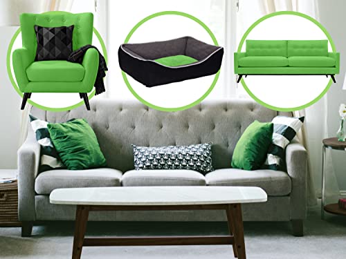 Emily´s Check Universal Spannbezug - Blickdicht - extra elastisch 1596.2325, ca. 70 x 140 cm, anthrazit
