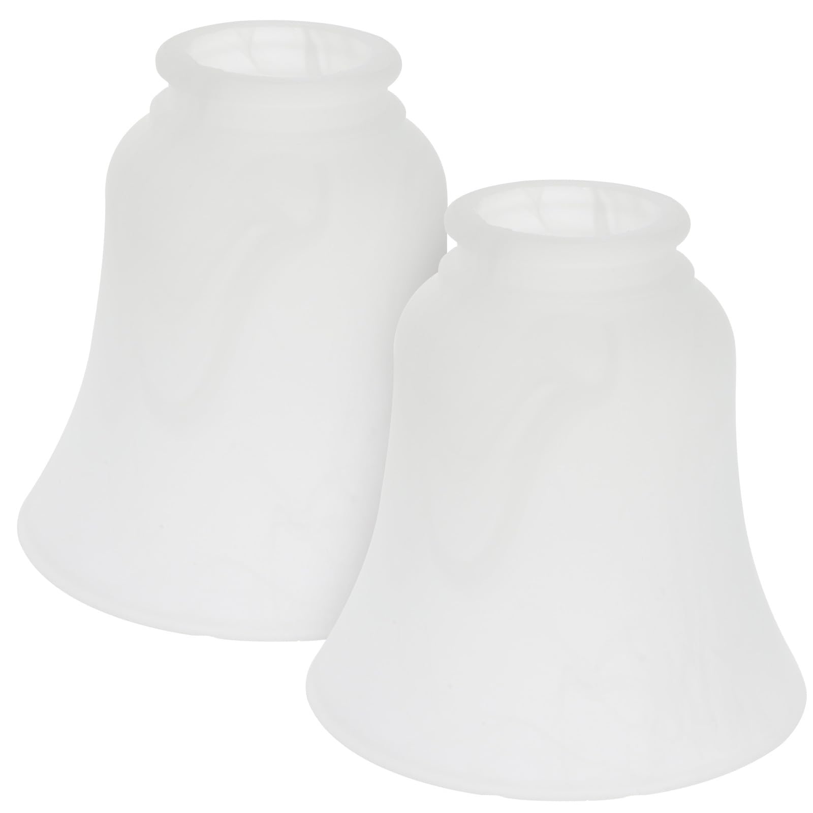 Angoily Pantalla Blanco de Vidrio para Lámpara de Techo E27 de Lámpara Resistente y Decorativa, Diseño Creativo Pack de 2 Piezas para Hotel y Café