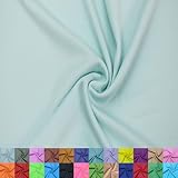 Texco Inc 100% Polyester Interlock Fabric – 60” Wide – Lightweight 107 GSM – Soft Smooth Double Knit for Sublimation, T-Shirts, Sportswear, Linings – by The Yard, Green Mint Light #249 10 Yards
