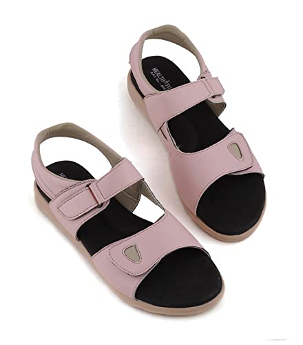 Image of HEALTH FIT Extra Soft Ortho Care Diabetic & Orthopedic Sandal /Doctor Sandal Footwear with Arch Support Women Brown