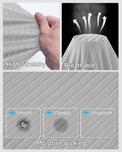 Muscle Polo Shirts for Men Slim Fit Textured Knit Polo Shirts Short Sleeve Mens Collared Shirts Casual Stylish4