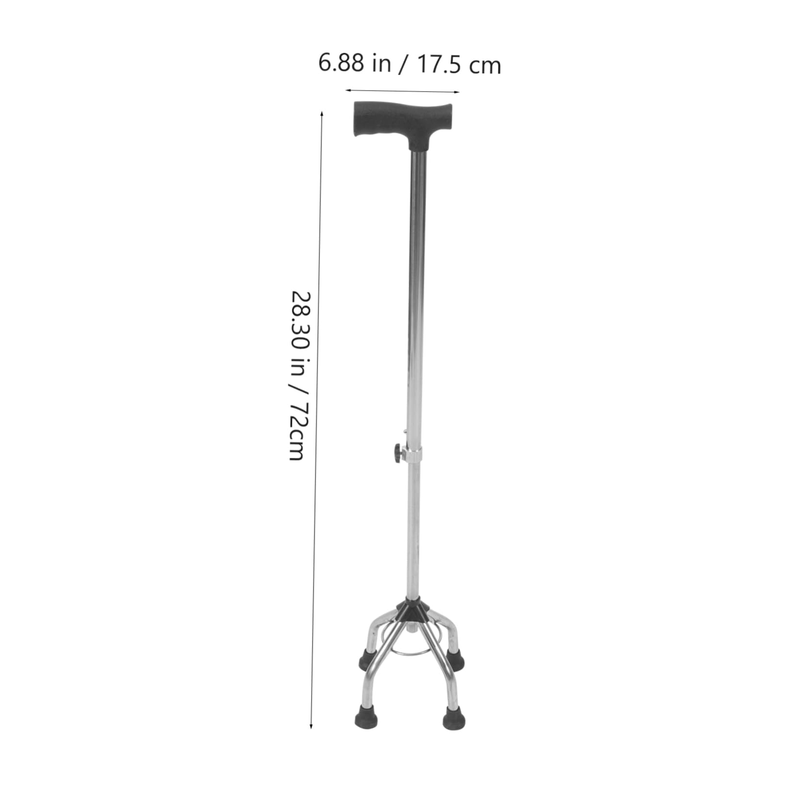 Bastón de Aluminio para Aleación Ajustable de Caminar Cuádruple