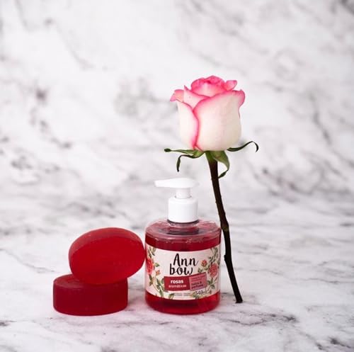 Memphis Sabonete Líquido Glicerinado Ann Bow Rosa Aromático De 340Ml. Ann Bow
