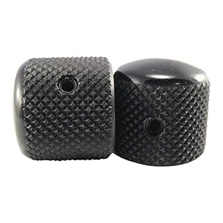Ernie Ball Lot de 2 boutons en aluminium noir pour Telecaster - Les Beatles, Paul McCartney, John Lennon, RIngo Starr, George Harrison