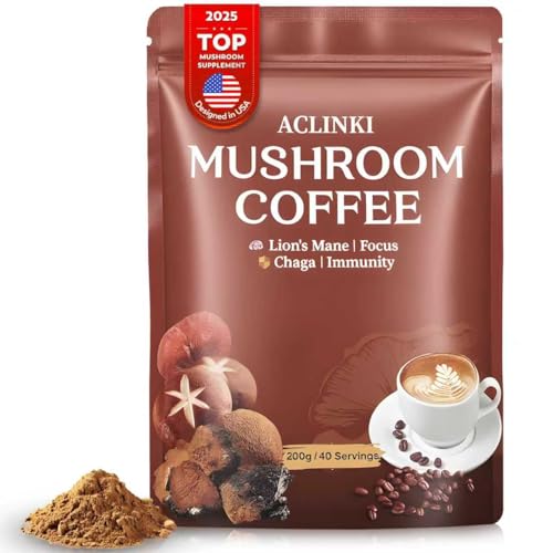 ACLINKI Organic Mushroom Coffee, 7...
