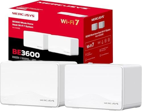 Mercusys Halo H3600BE (2-Pack) – Sistema Mesh WiFi 7 Dual Banda d...