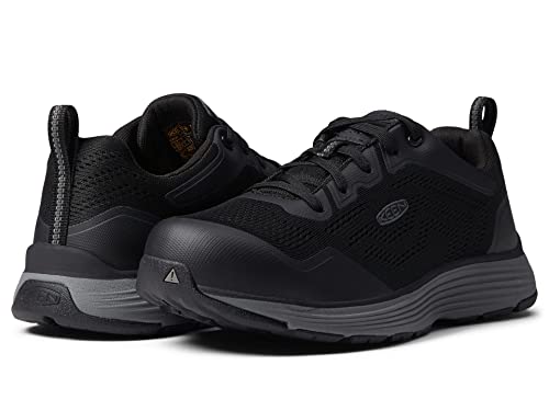 KEEN Utility KEEN Utility Women's Sparta 2 Low Height Soft Toe ESD Industrial Work Shoes, Steel Grey/Black, 11 Wide