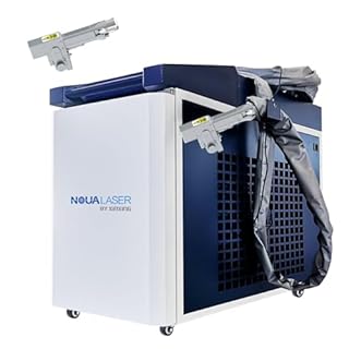 NOUALASER 2000W Laser Cleaning Machine Laser Rust Remover 300 * 300mm Scanning Width with Paint Oil Dirt Stains Coating Remover for Metals