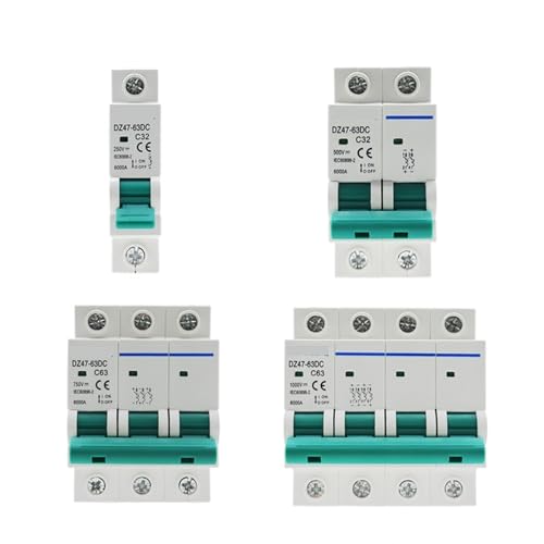 Interrupteur photovoltaïque PV MCB 500V 4 pôles disjoncteur CC 25A