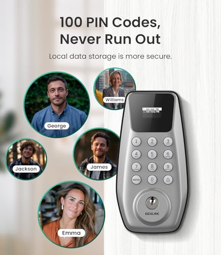 Serrure intelligente porte entrée clavier à code PIN étanche IP54 - 4