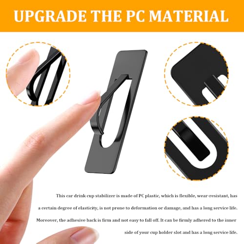 Insertos para portavasos de carro 3PCS adhesivos miniatura 3
