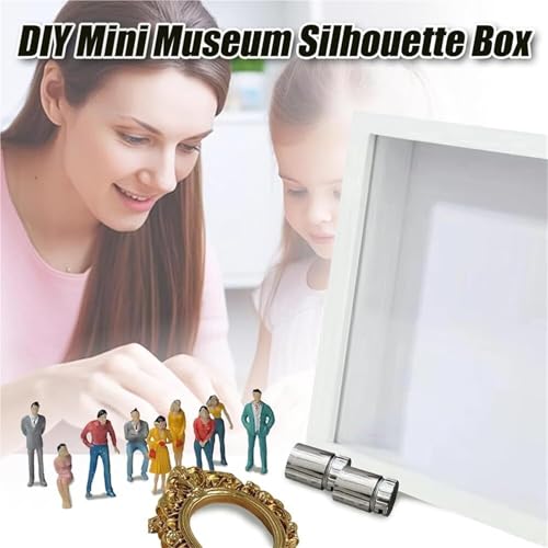 Kit de mini marcos de fotos con figuras iluminadas y efecto silueta 3D 5