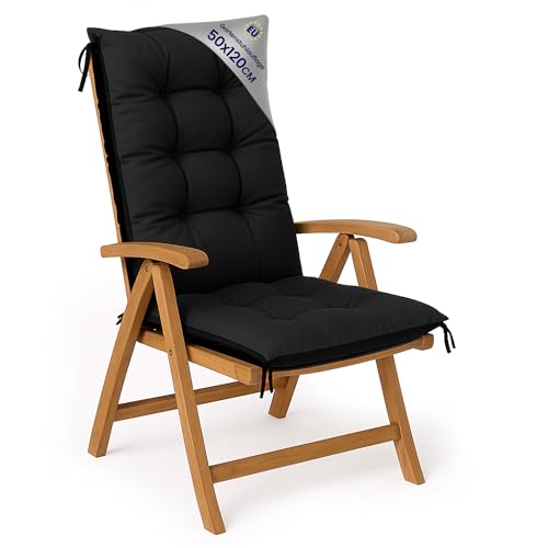 Amazinggirl Gartenstuhl Hochlehner Auflagen 50x120 cm - Sitzauflagen Gartenmöbel...