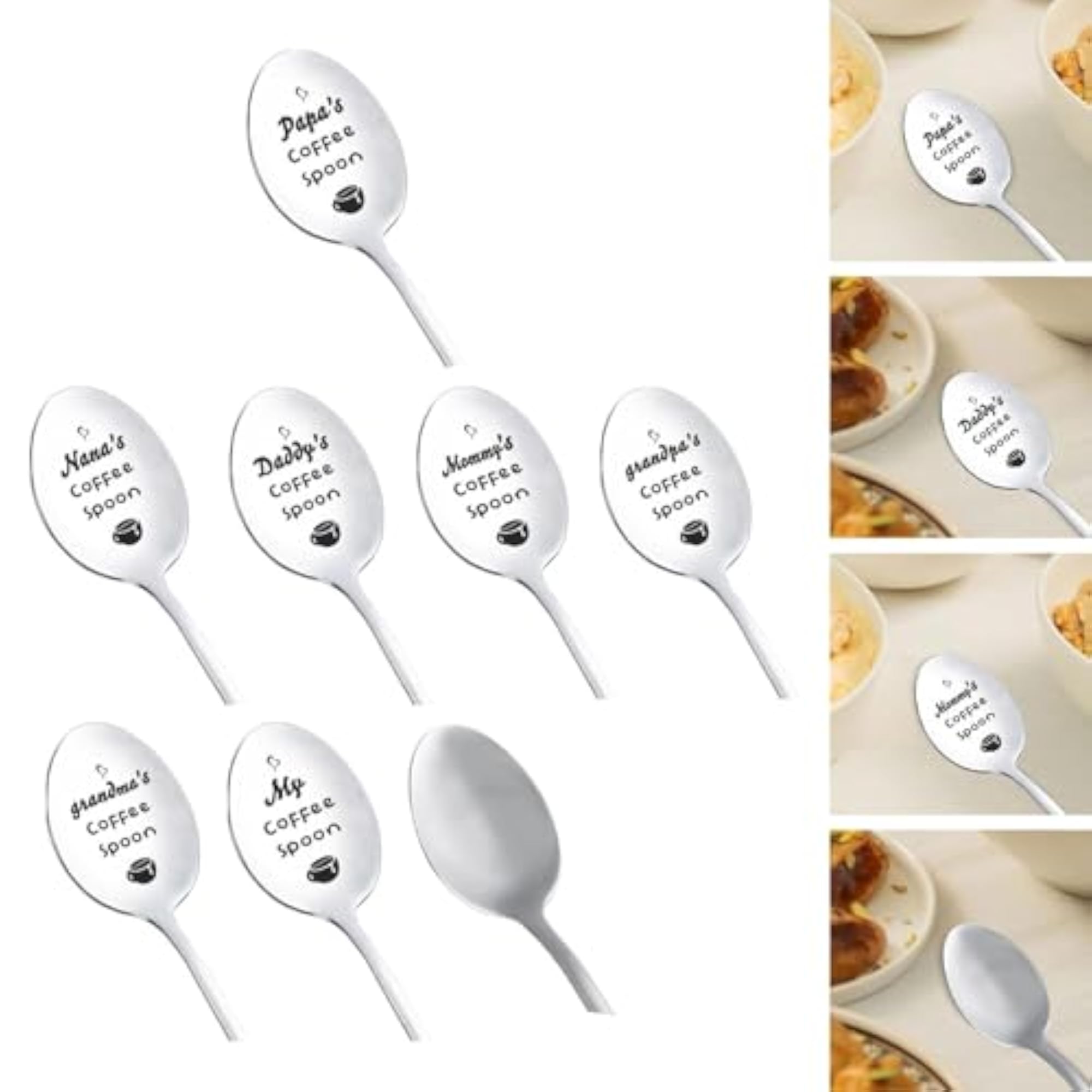 Engraved Stainless Steel Spoon, Father's Day Gift