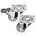 DESON 4 Piezas Ruedas para Muebles de 25 mm, Ruedas Giratoria Silenciosa...
