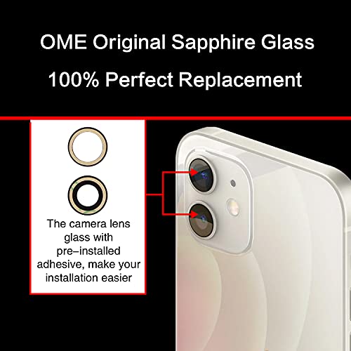 2Pcs Asdawn Back Camera Lens Glass Replacement For Iphone 12 And 12 Mini All Carriers,Rear Camera Lens Glass Replacement With Free Lens Film + Installation Manual + Repair Tool Set #TOP4