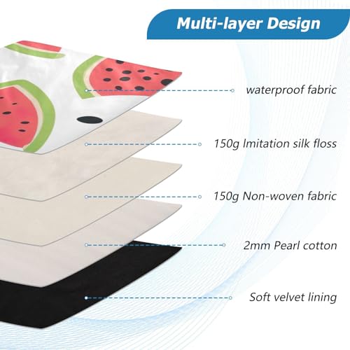 Funda para portátil de 13-14 pulgadas con diseño Watermelon Black Spots miniatura 4