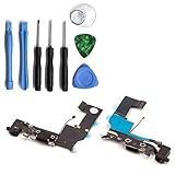 fallo conector carga iphone 5s Sin Soldadura. Conector de Carga para iPhone 5S Micrófono Audio Jack auriculares Conector contactos Home Button Flex Cable – Set para reparación