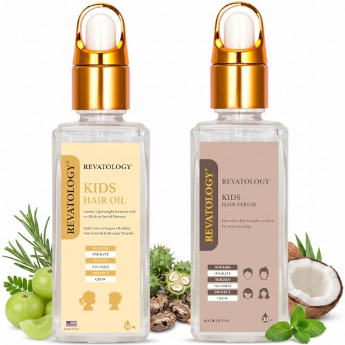 REVATOLOGY Kids & Baby Hair Growth Bundle, Leave-In Hair Serum + ...