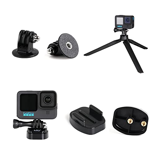 HSU Basic Adapter Grab Bag and Surf Mounts and Accessories for GoPro Hero 11/10/9/8/7/6/5 Black, Session 5/4, DJI Osmo Action, and More