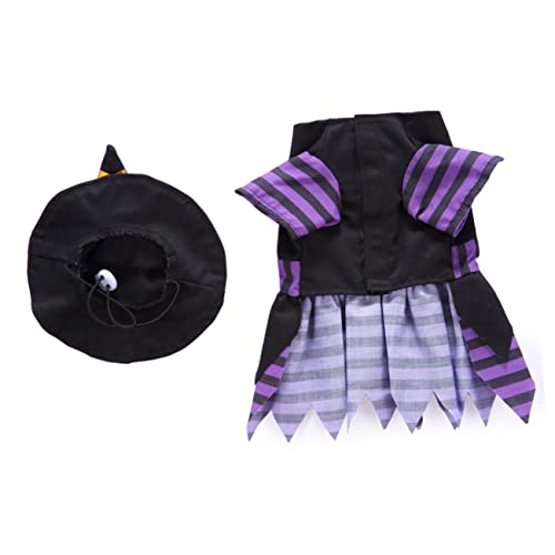Disfraz de Bruja para Perros Halloween Abaodam M miniatura 3