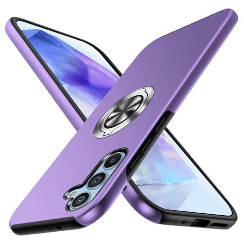 WYEPXOL Galaxy A55 5G �p�P�[�X �����O�t�� �ϏՌ� tpu pc ��d�\�� SC-53E SCG27 �P�[�X �S�ʕی� �T���X�� �M�����N�V�[a55 5g �p�J�o�[ �Ռ��z�� �V���R�� 360°��] �X�^���h�@�\ ���^ �ԍڃz���_�[��