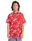 Col classique Quiksilver Apero Classic - Chemise Manches Courtes - Homme - XL - Rouge