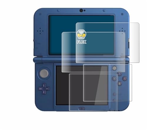 BROTECT 2 Stück Full-Cover Displayschutzfolie für Nintendo 3DS XL