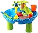 Mopoq ABS-Rohmaterial am Meer, Strand, Spielzeugtisch, Multi-Grid-Sandwassertisch, DIY-Spielsandbecken, Wasserspiel, großer runder Tisch, Graben von Sand, Spielen im Wasser, abnehmbares, glattes Werkz