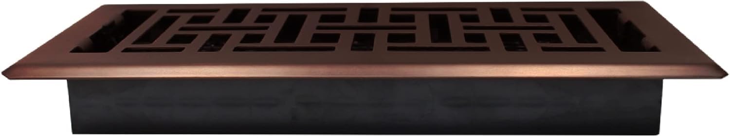 Decor Grates AJH410-RB orientalna półka podłogowa, wykończenie z brązu, 10 x 25 cm