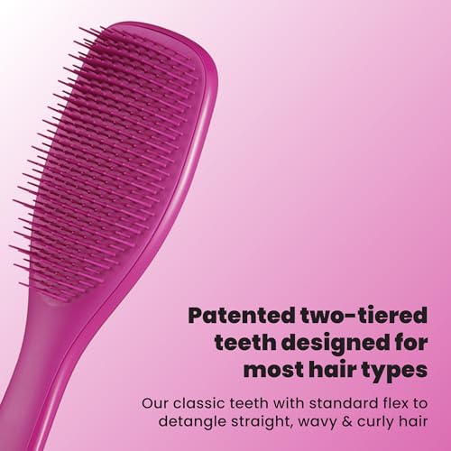 Tangle Teezer Ultimate Detangler Brush, Straight to Wavy, Raspberry by Tangle Teezer - Used condition - Image 2