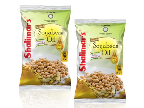 Image of SHALIMARS Soyabean Oil 1Ltr Pack Of 2