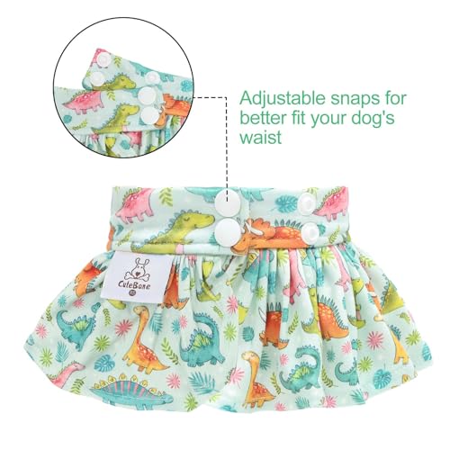 Image of CuteBone Dog Bikini Dress, Stylish Swimsuit Costume for Small Dogs, Comfortable & Adjustable Puppy Bathing Suit, Soft Outfit Pet Apparel for Beach, Pool and Summer Fun DB42M