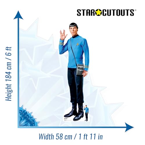 Star Cutouts SC4674 Spock Cardboard Cut Out Height 184cm, Ideal for Star Trek Theme Parties, Birthdays, Collectors & Fans - Image 3