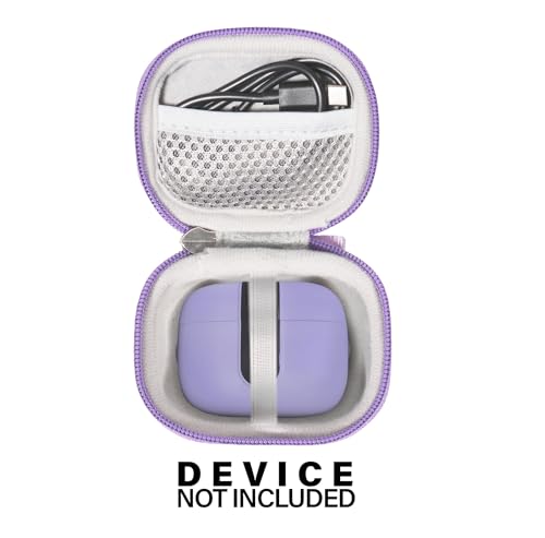 CaseSack Case for TAGRY X08 Bluetooth Headphones True Wireless Earbuds 60H, mesh Pocket for Charge Cable (Purple) by CaseSack - Image 3