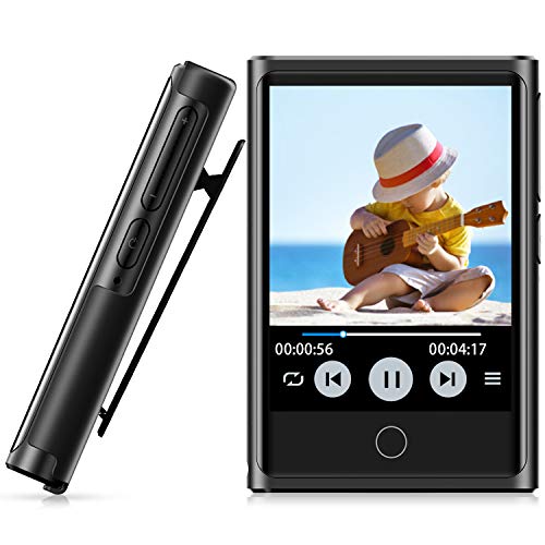 72GB MP3 Player, MP3 Player with Bluetooth 4.2, 2'' HD Touch Screen, Portable Bluetooth Music Player with Clip, FM Radio, Voice Recorder, Sport Pedometer, HiFi Lossless Sound, Expandable up to 128GB