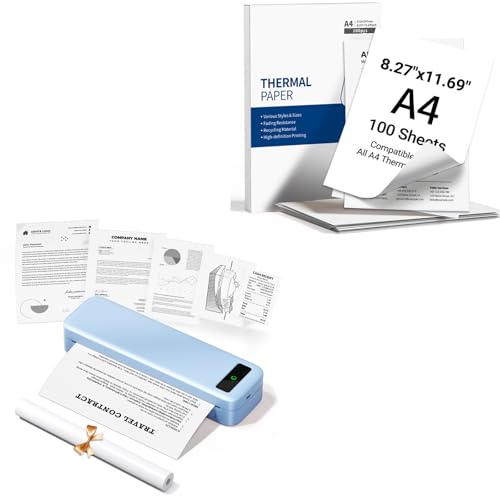 Imprimante portable A285M TATTMUSE sans encre thermique haute résolution avec papier A4