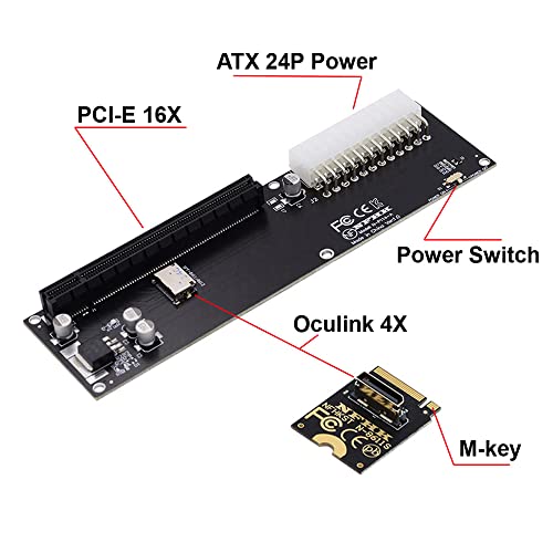 NFHK PCI-E 3.0 M.2 M-key to Oculink SFF-8612 SFF-8611 Host Adapter for GPD WIN Max2 External Graphics Card & SSD - Image 2