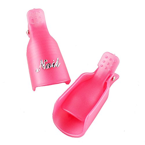 Set de 10 clips para remoción de esmalte de uñas miniatura 5